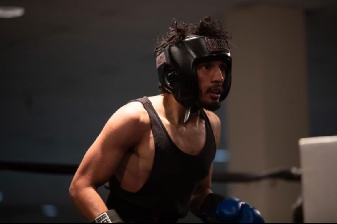 John Paredes in boxing gear