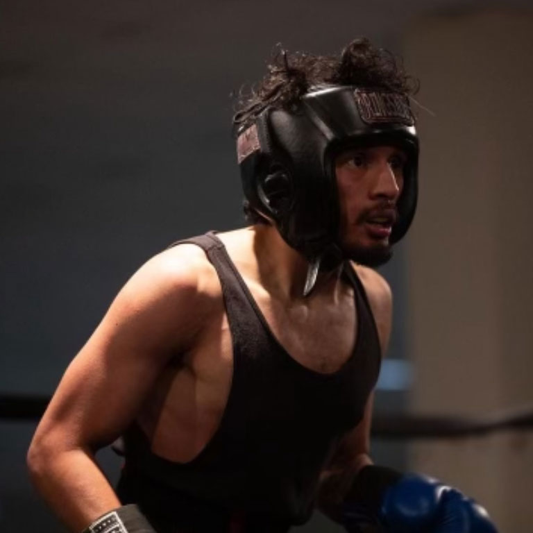 John Paredes in boxing gear
