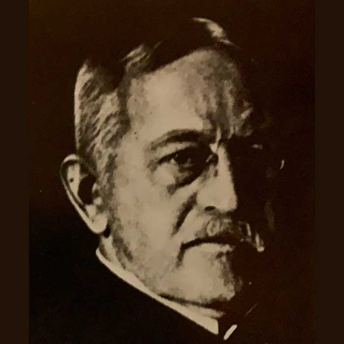 Black and white portrait of Samuel