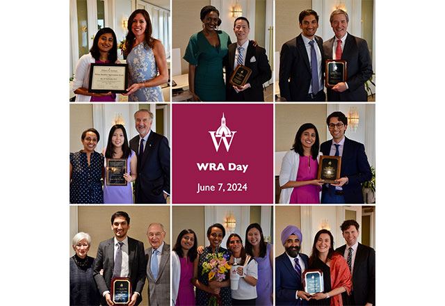 A collage of WRA award recipients with the Wilmer logo and the text "WRA Day June,2024 in the center"