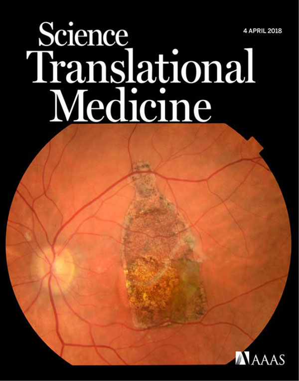 Kashani lab research featured on the cover of Science Translational Medicine April 2018 Featured Slide 3