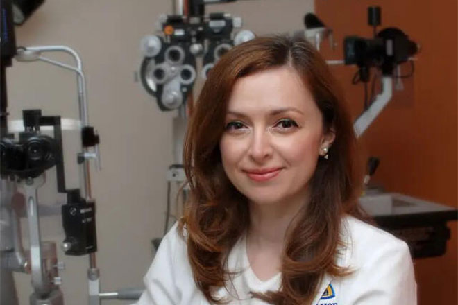 Dr. Karakus from the Comprehensive Eye Care department at the Wilmer Eye Institute