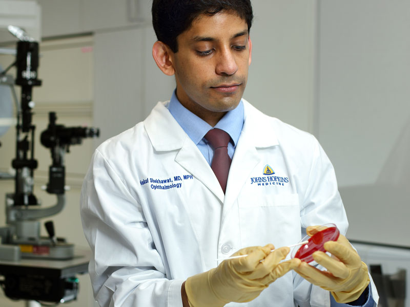 Nakul Shekhawat performing research