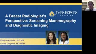 A Breast Radiologists Perspective Screening Mammography and Diagnostic Imaging Webinar