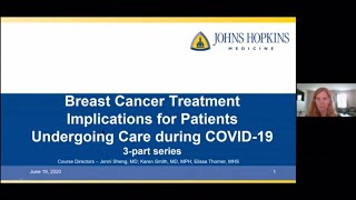 Breast Cancer Treatment Implications for Patients Undergoing Care during COVID-19