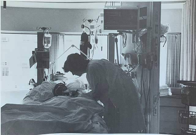 NCCU nurse with patient