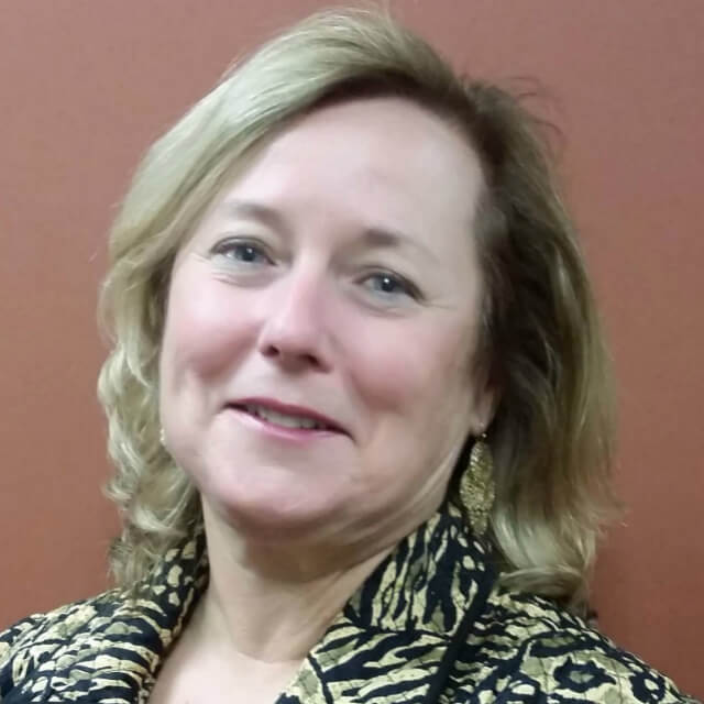 The photo shows Mary Myers.