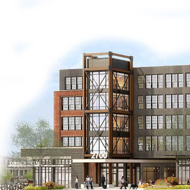 An artist's rendering shows a new facility for Johns Hopkins Community Physicians.