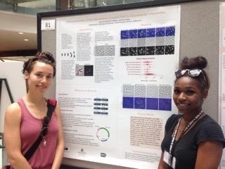 Jasmine presents her poster