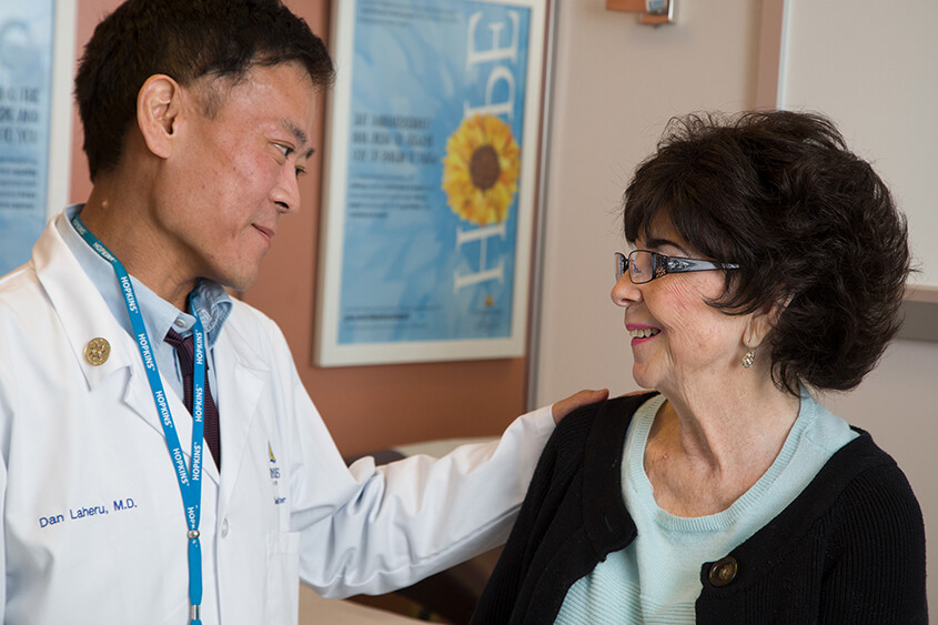 Daniel Laheru, M.D., with a patient