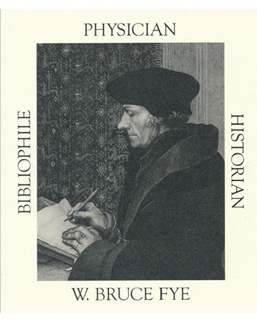 Dr. Fye's bookplate.