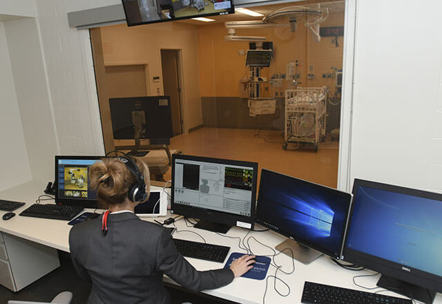 simulation center control room