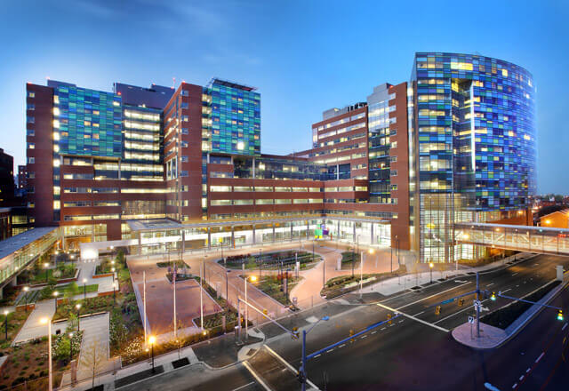 The Johns Hopkins Hospital at Night