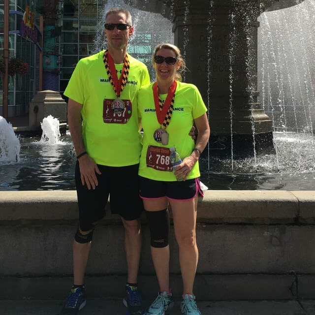 Brent and Michelle N., marathon runners