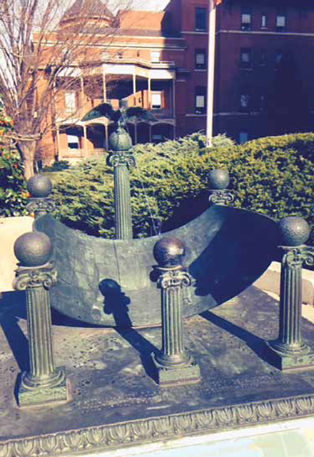 Ornamental bronze sundial