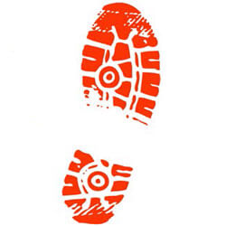 Sneaker footprint
