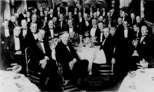 Testimonial dinner for Hugh Young in 1927