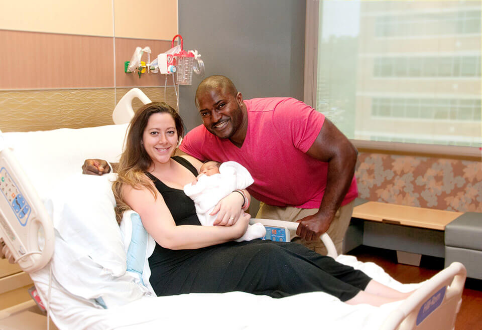 Family in Postpartum Room 
