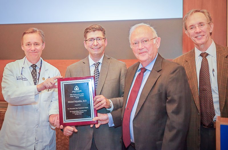 Blaustein program celebrates Donlin M. Long award to Dr. Michael Polydefkis