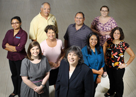 group photo of the ALS Clinic faculty and staff
