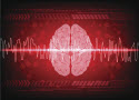 Abstract illustration of brain and EEG