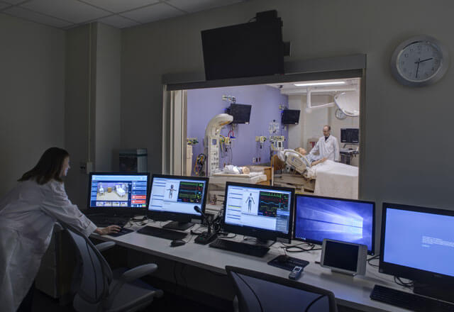 Simulation Center control room