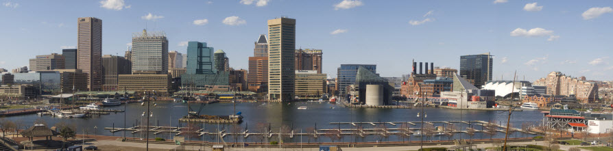 Baltimore skyline panorama