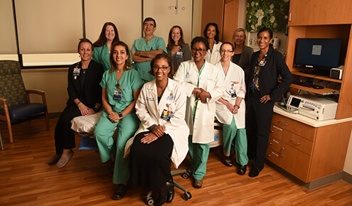 Nia Jewell Leak, M.D., and the obstetrics and gynecology team