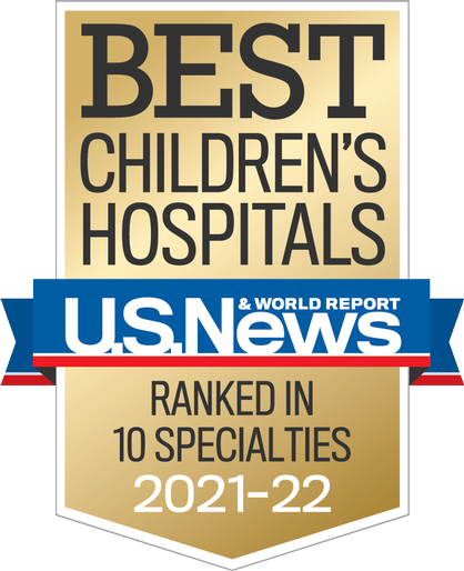 U.S. News & World Report - Named a Best Children's Hospital 2021-2022