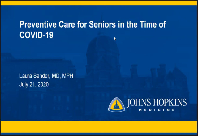 Preventive Care for Seniors in the Time of COVID-19