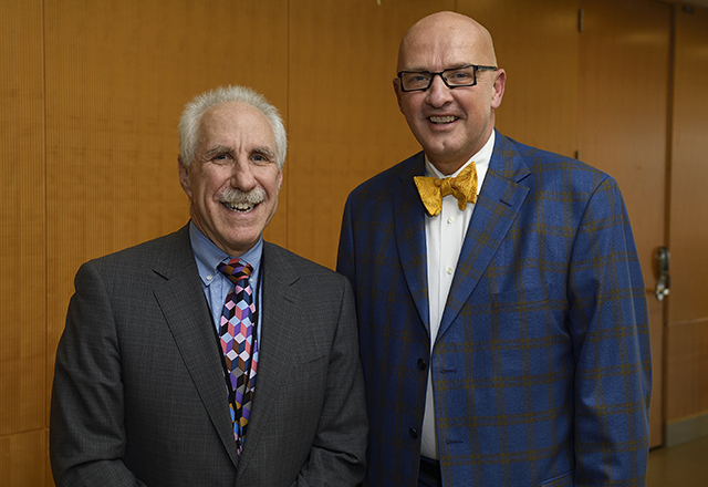 Dean Rothman and President Sowers
