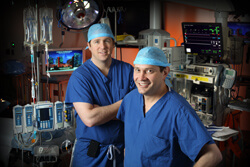 Chris Wolfgang, right, and Matthew Weiss are one of less than a dozen teams in the U.S. using IRE for pancreatic cancer.