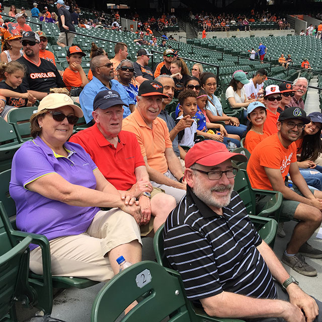 Cheering on the Orioles at Camden Yards with the Dean