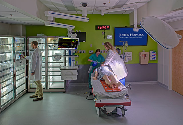 Simulation training in a Critical Care room