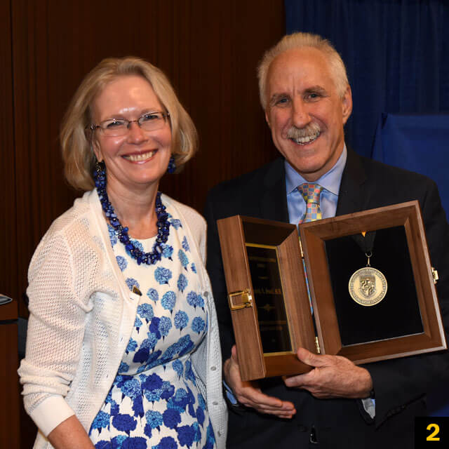 Elizabeth A. Small, M.D. with Ron Peterson