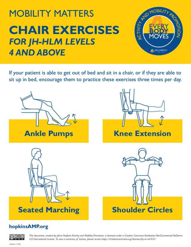chair exercises flyer