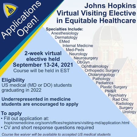 Application information for Equitable Healthcare Elective 