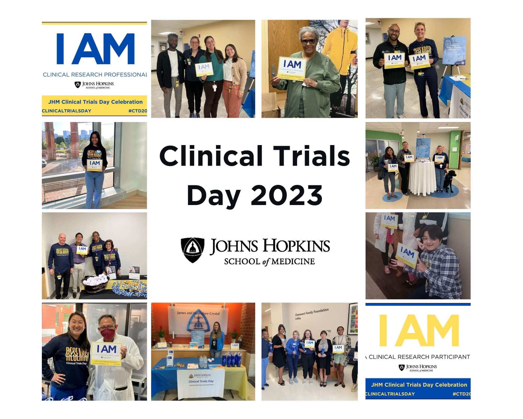 Collage of images from the inaugural Clinical Trials Day