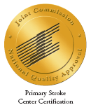 Seal of approval from the Joint Commission for Suburban's Primary Stroke Certification