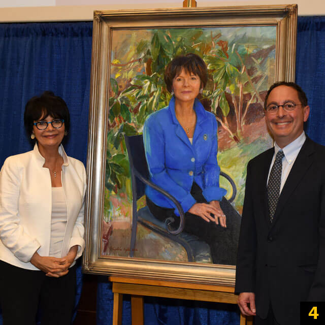  Ruth R. Faden, Ph.D. with Ron Peterson and her new portrait