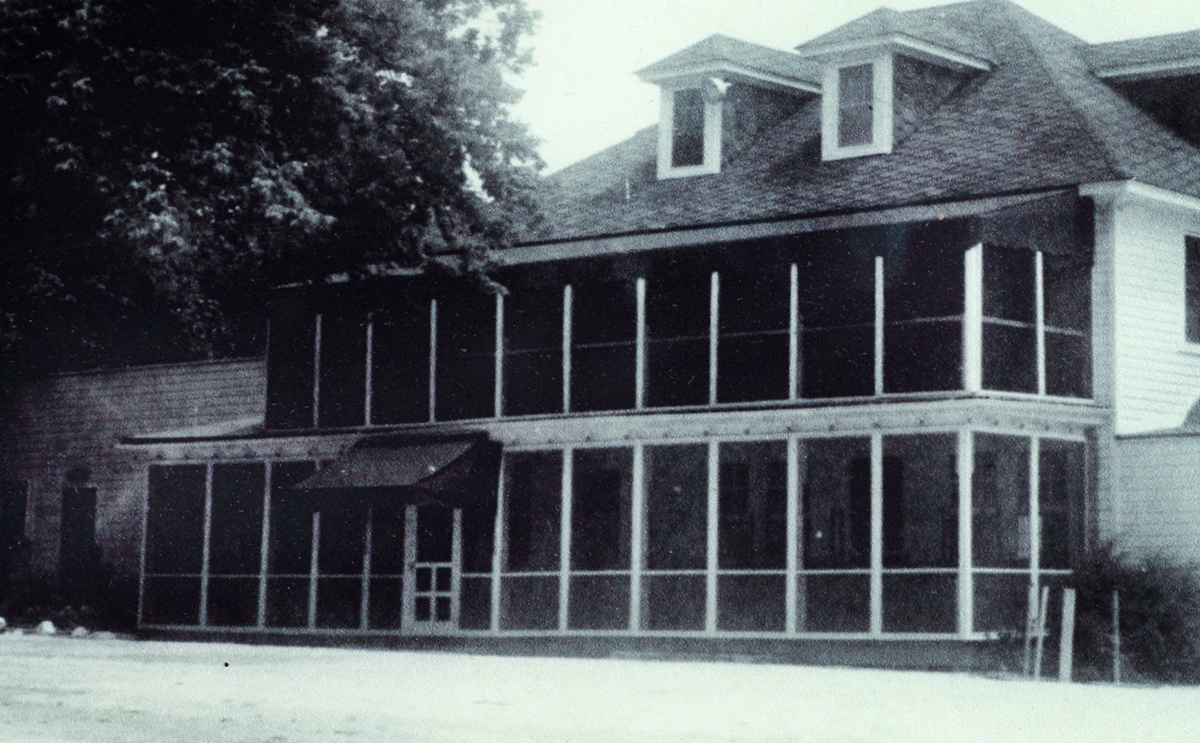 black-and-white photo of the Green Spring Inn