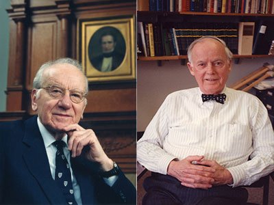 Victor A. McKusick, MD (left) and Barton Childs, MD