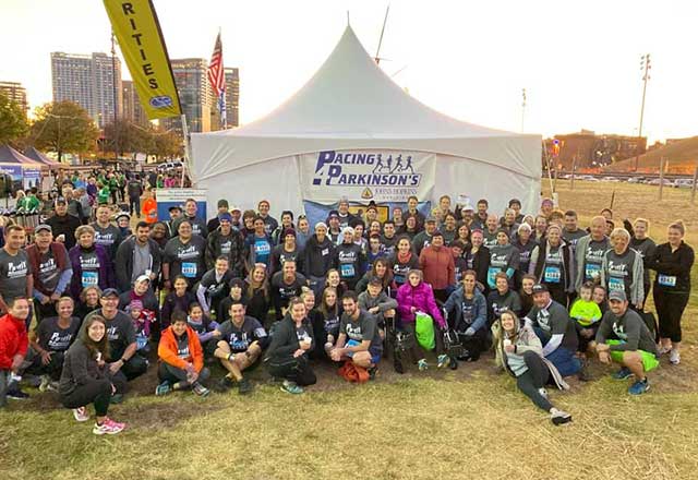Pacing for Parkinsons 2019 runners at the Baltimore Running Festival