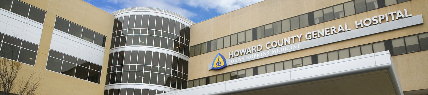 Exterior of Howard County General Hospital
