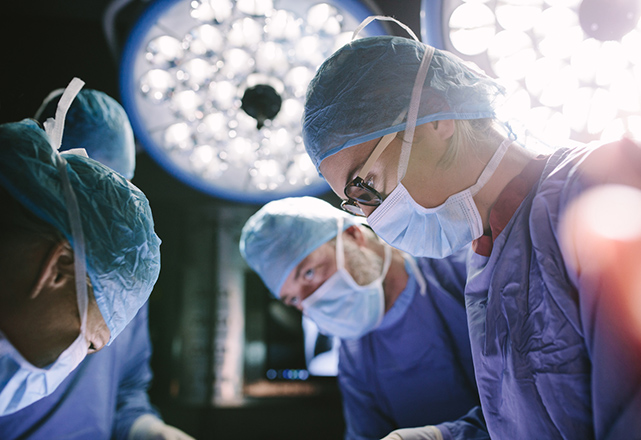 hpb surgery research - surgeon focusing in operating room