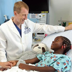 Jonathan Walsh with patient